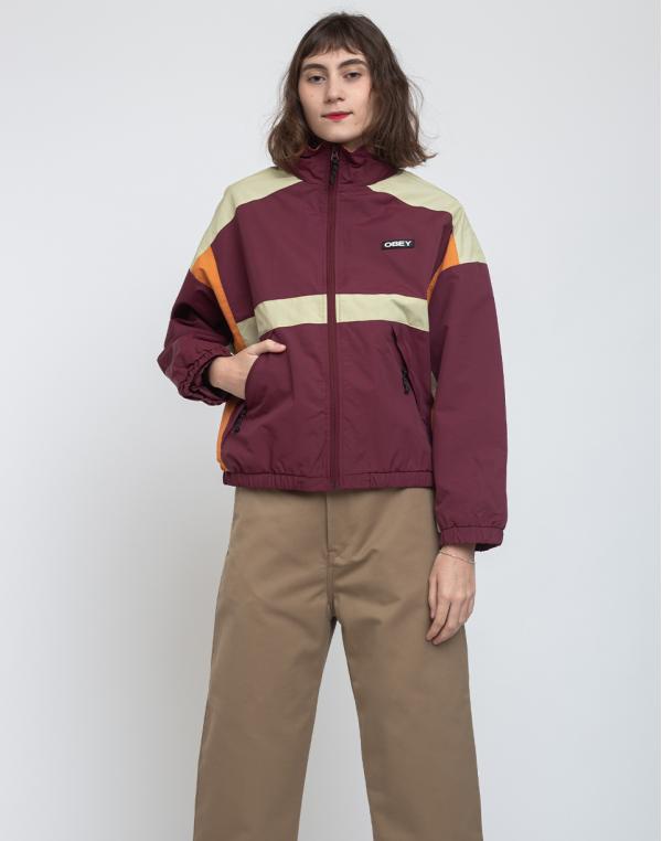 Obey Parquet Jacket Plum L