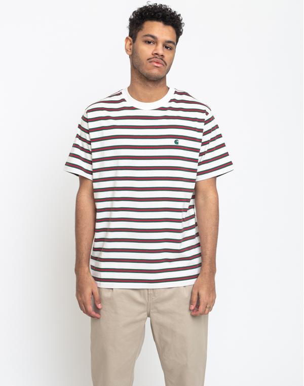 Carhartt WIP S/s Oakland T-Shirt Oakland Stripe/Wax/Treehouse L