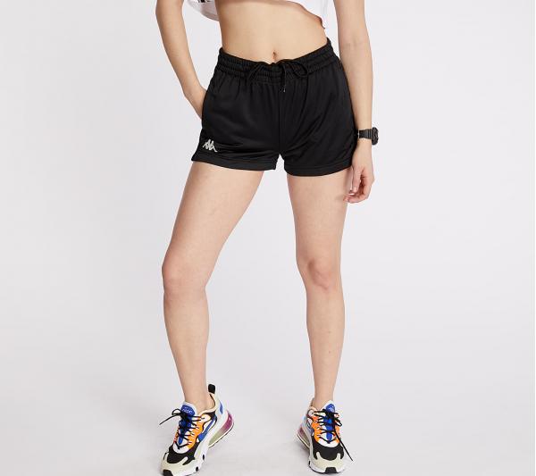 Kappa 222 Banda Ladytread Shorts Black/ White Antique