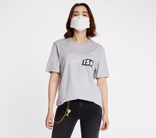 LACOSTE LIVE Lacostism Print Tee Grey