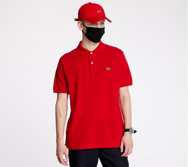 LACOSTE Polo Tee Red