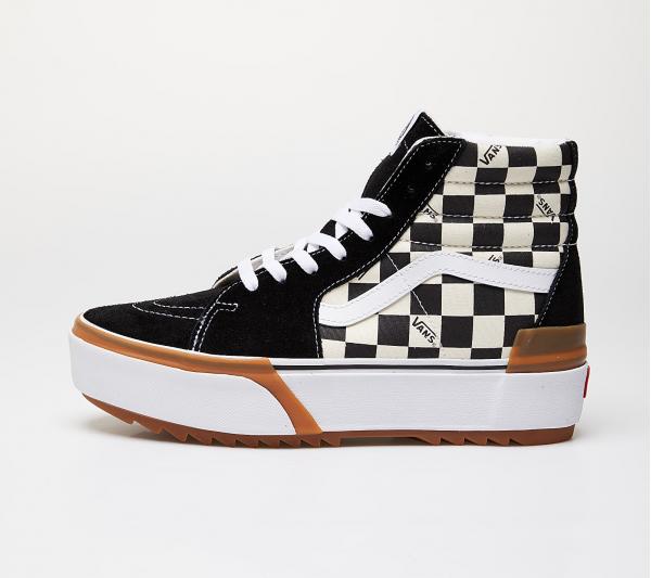 Vans Sk8-Hi Stacked (Checkerboard) Checkerboard/ True White