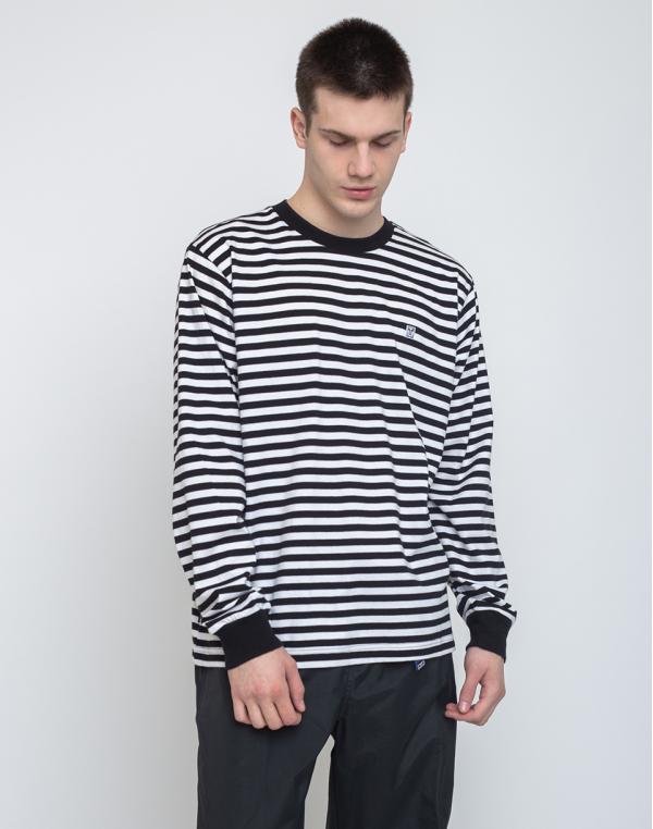 Obey 89 Icon Stripe Box Tee III Ls Black Multi S