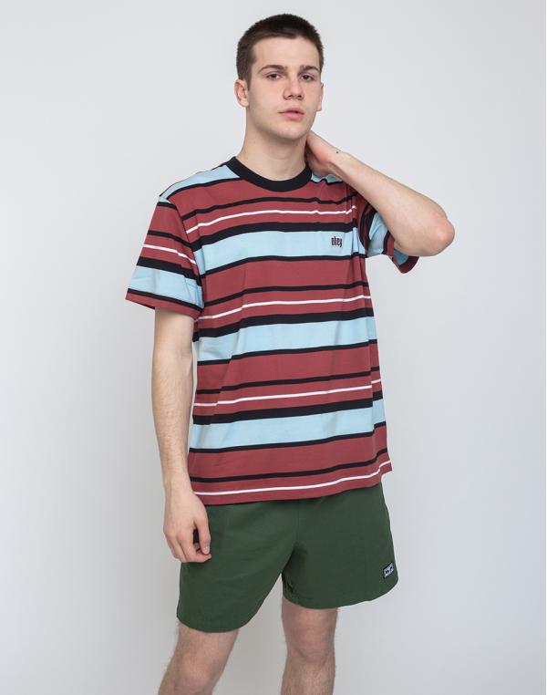 Obey Roll Call Tee Brick Multi S