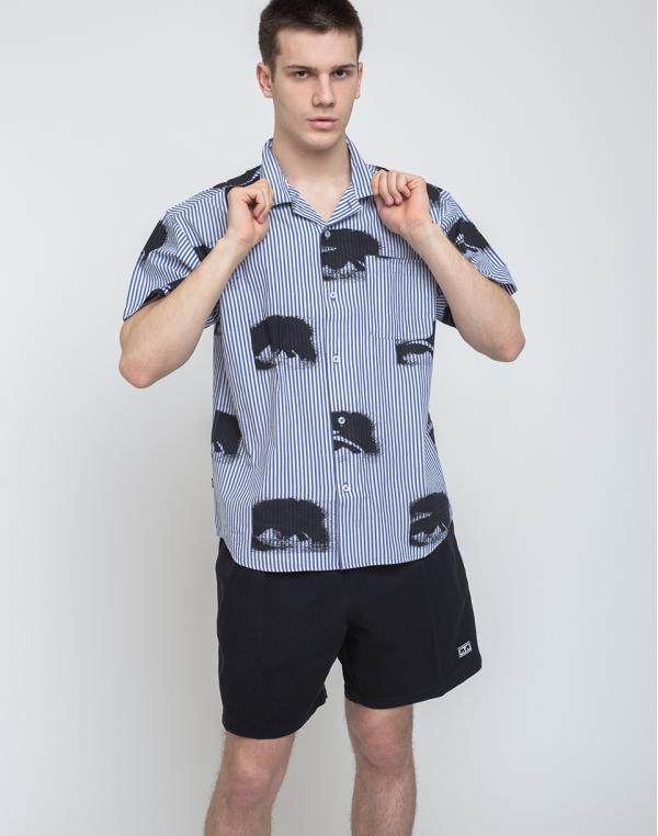 Obey Sees All Woven Ultramarine Multi M