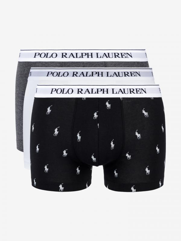 Boxerky 3 ks Polo Ralph Lauren Černá