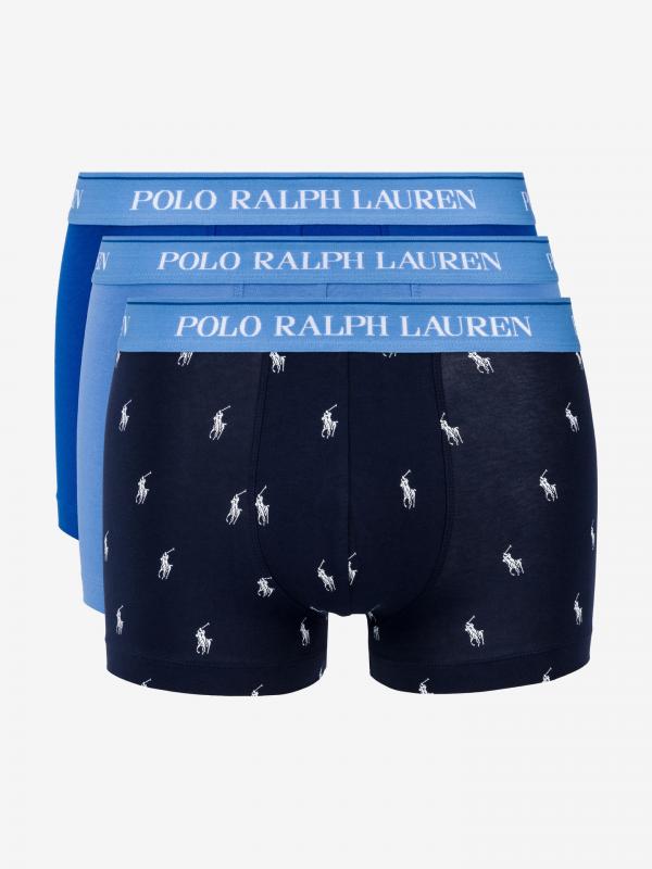 Boxerky 3 ks Polo Ralph Lauren Modrá