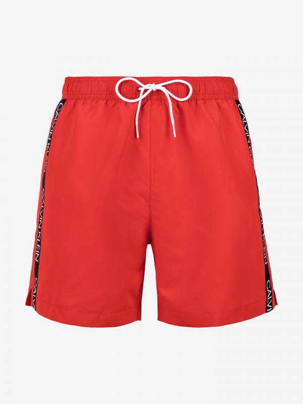Plavky Calvin Klein Červená