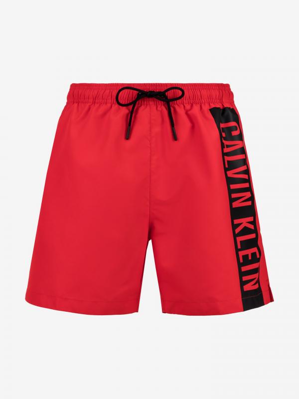 Plavky Calvin Klein Červená