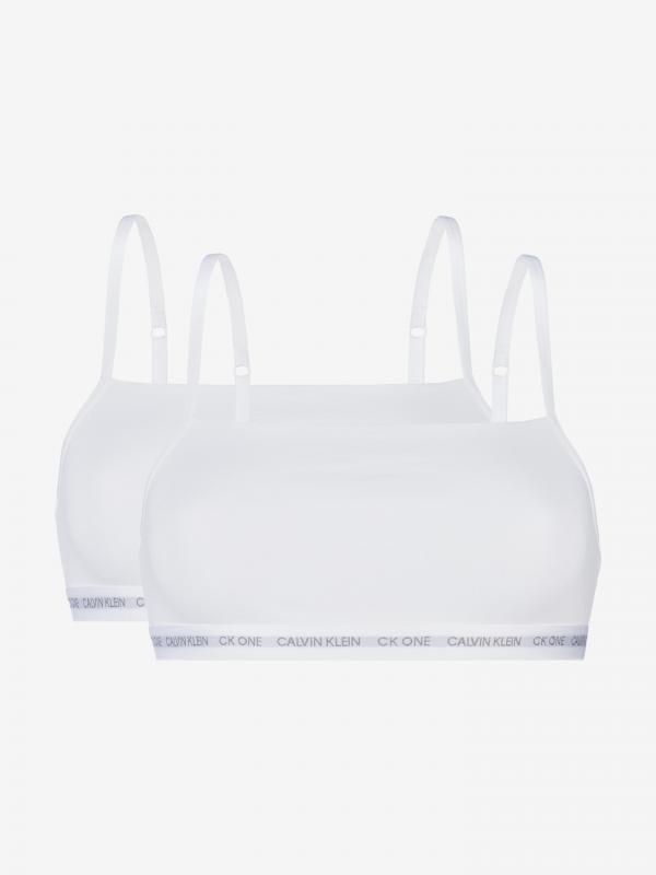 Podprsenka 2 ks Calvin Klein Bílá