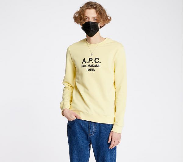 A.P.C. Rufus Crewneck Pale Yellow