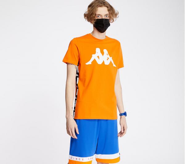 Kappa Authentic La Barwa Tee Orange/ White/ Black