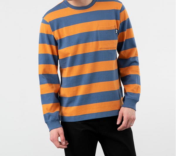 Stüssy Classic Stripe Longsleeve Tee Navy