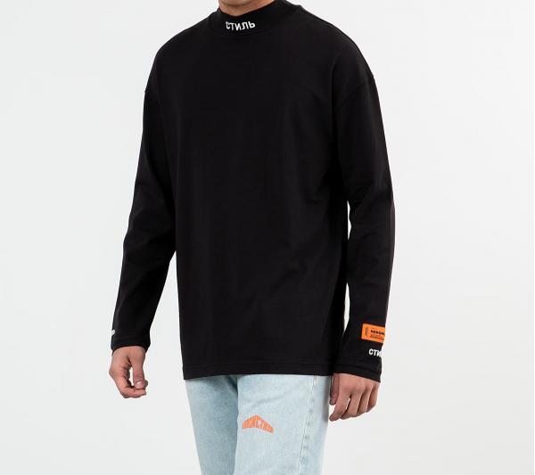 HERON PRESTON Original Turtleneck Black/ White