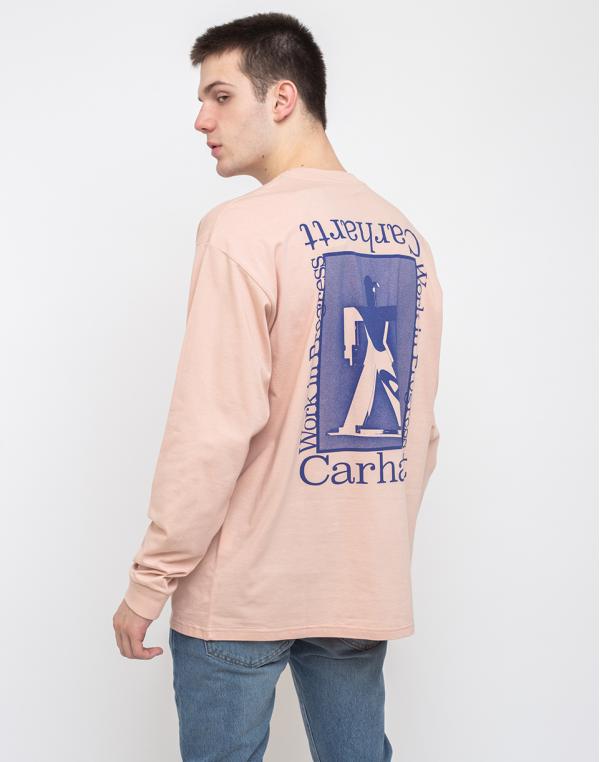 Carhartt WIP L/s Foundation T-Shirt Powdery/Blue L