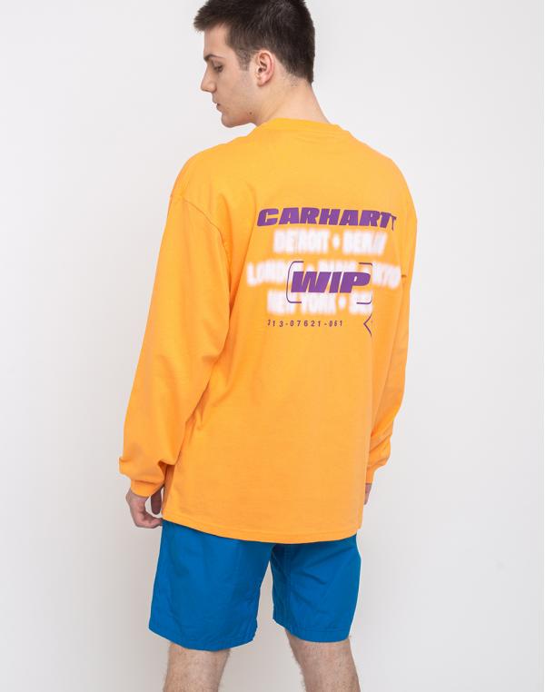 Carhartt WIP L/s Inter T-Shirt Pop Orange L
