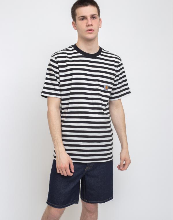 Carhartt WIP S/s Scotty Pocket T-Shirt Scotty Stripe Black/Wax M