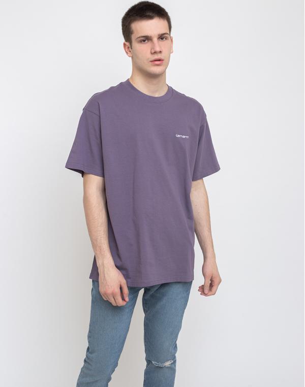 Carhartt WIP S/s Script Embroidery T-Shirt Decent Purple/White M