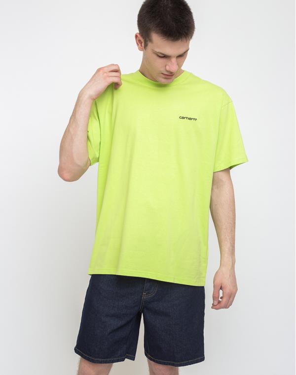 Carhartt WIP S/s Script Embroidery T-Shirt Lime/Black M