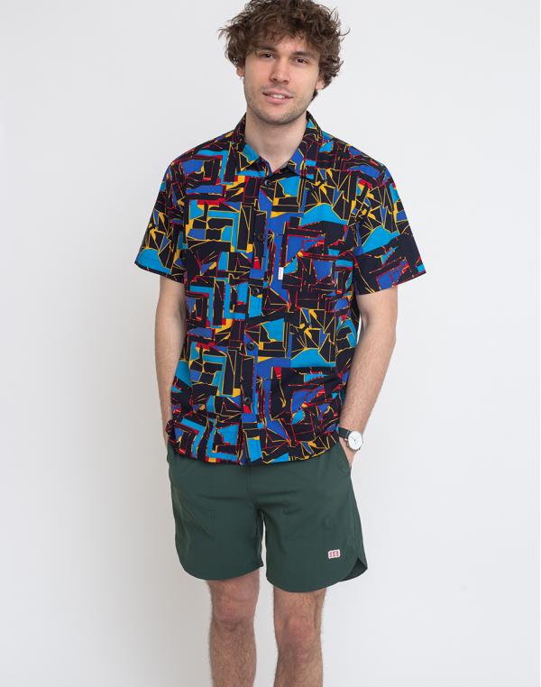 Topo Designs Tour Shirt M - Geo Geo Navy M