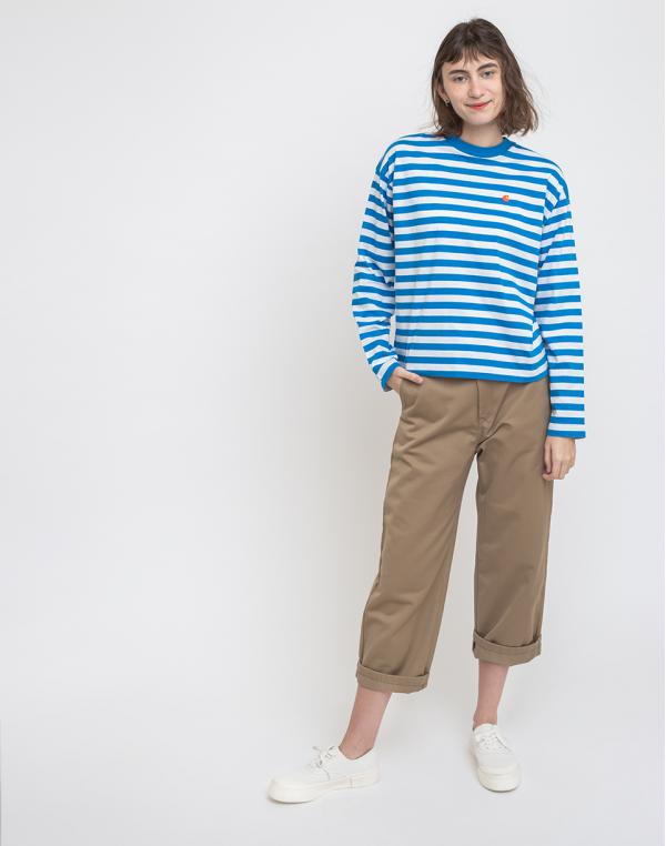 Carhartt WIP W' L/s Scotty T-Shirt Scotty Stripe/Azzuro/White L