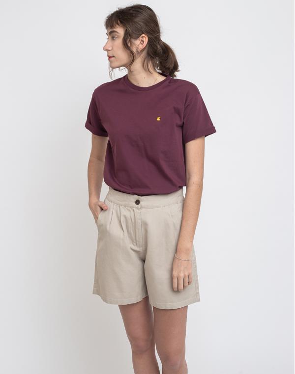Carhartt WIP W' S/s Chasy T-Shirt Shiraz/Gold M