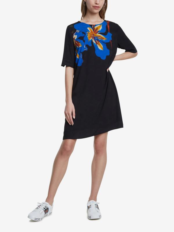 Šaty Desigual Vest Pistilo Černá