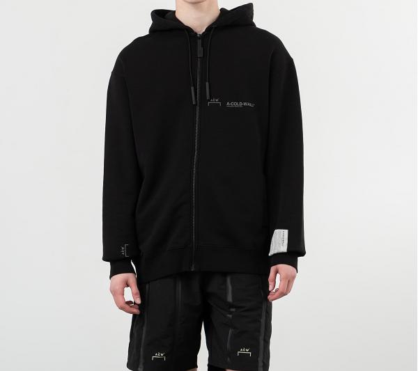 A-COLD-WALL* Logo Zip Hoodie Black