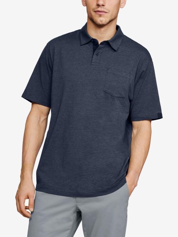 Tričko Under Armour Cc Scramble Polo Modrá