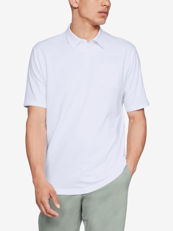 Tričko Under Armour Cc Scramble Polo-Wht Bílá