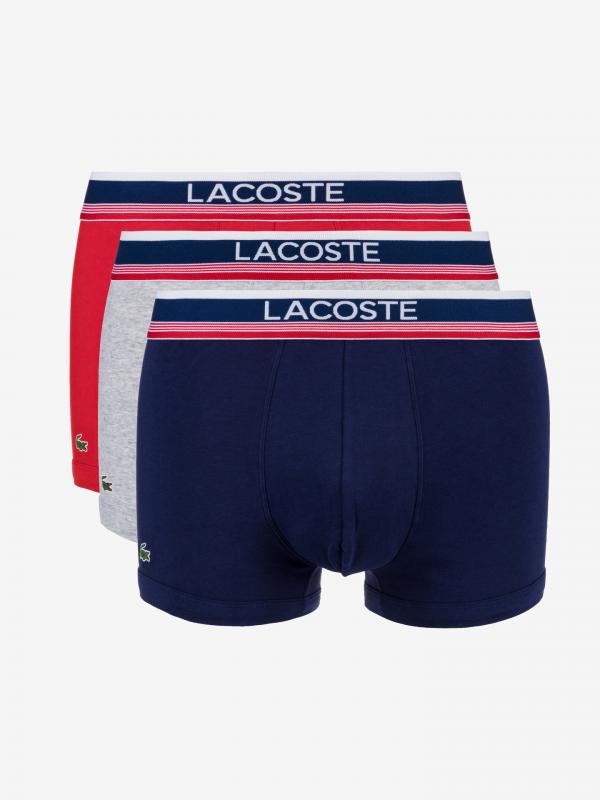 Boxerky 3 ks Lacoste Barevná