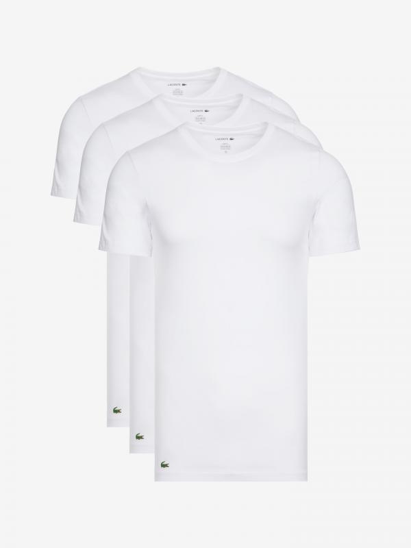Spodní triko 3 ks Lacoste Bílá