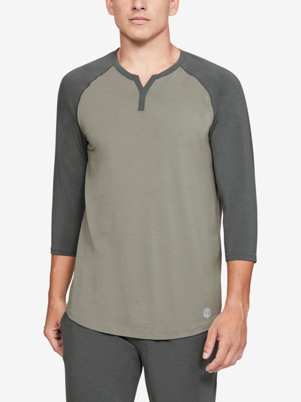 Tričko Under Armour Recover Sleepwear Henley Zelená