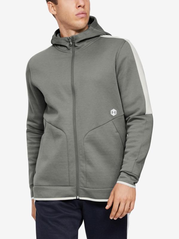 Mikina Under Armour Athlete Recovery Fleece Full Zip Šedá