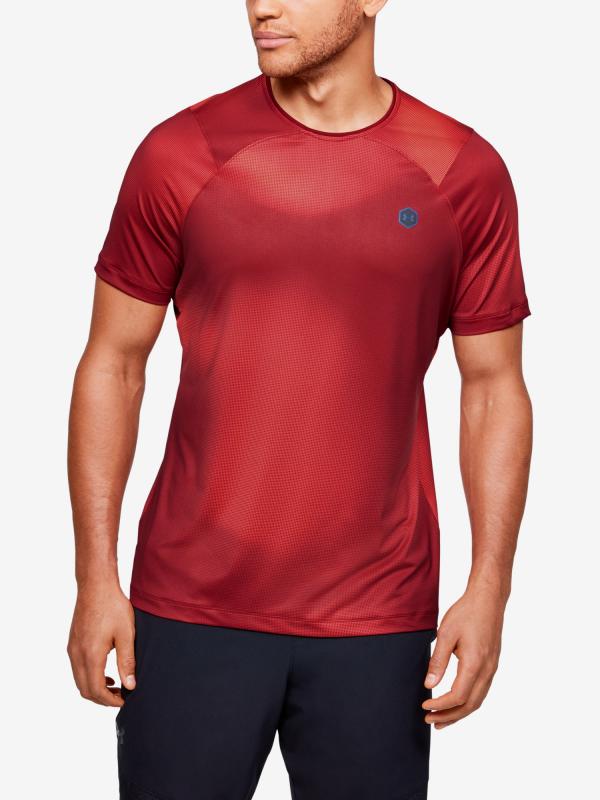 Tričko Under Armour Rush Hg Surge Ss Červená