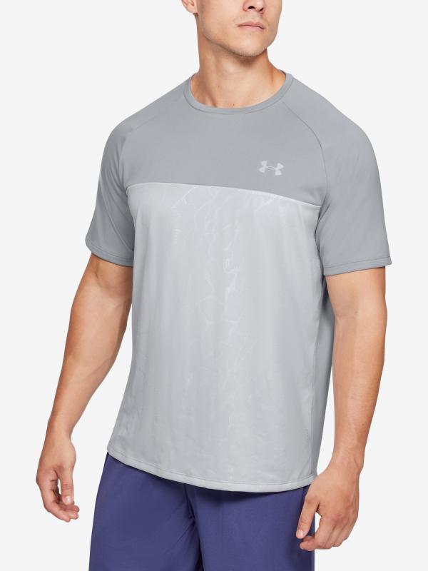 Tričko Under Armour Tech 2.0 Ss Emboss Šedá