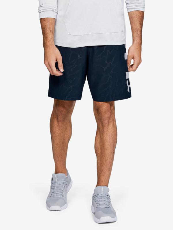 Kraťasy Under Armour Woven Graphic Emboss Sts Modrá
