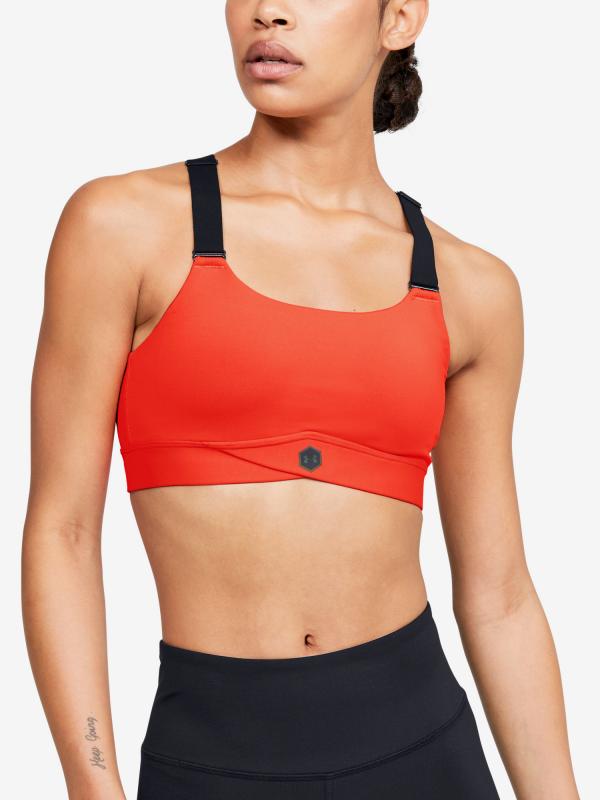 Podprsenka Under Armour Rush Mid Bra Oranžová