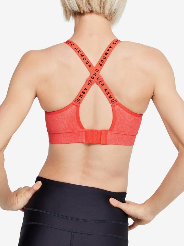 Podprsenka Under Armour Infinity Mid Heather Bra Červená