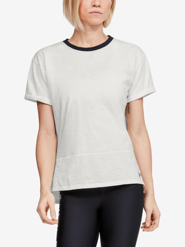 Tričko Under Armour Charged Cotton Ss Bílá