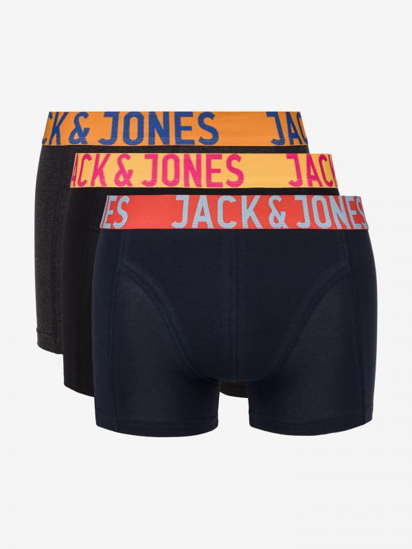 Crazy Solid Boxerky 3 ks Jack & Jones Barevná