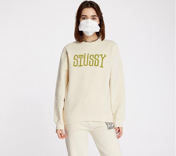 Stüssy Block Type Crewneck Cement