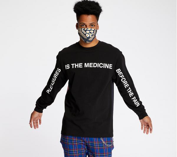 PLEASURES Medicine Premium Long Sleeve Tee Black