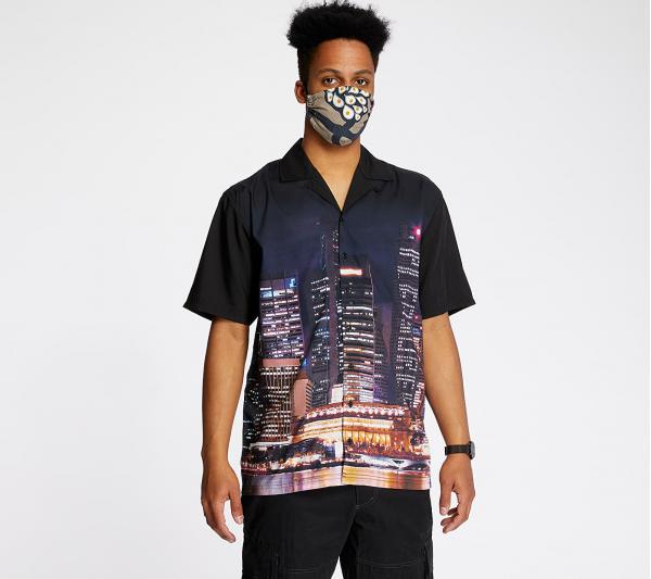 PLEASURES Metro Button Down Shirt Black
