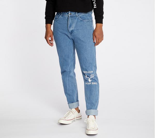 PLEASURES Relief Denim Pants Indigo