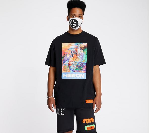 HERON PRESTON Over Tee Black