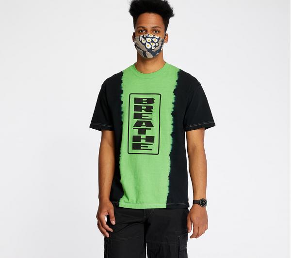 PLEASURES Breate Split Dye Tee Black/ Green