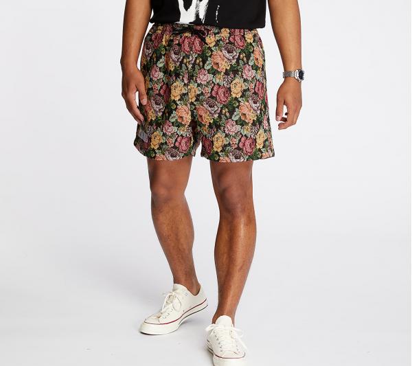 PLEASURES Floral Woven Shorts Black
