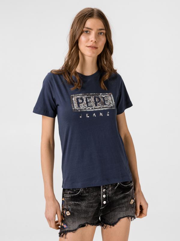 Charis Triko Pepe Jeans Modrá