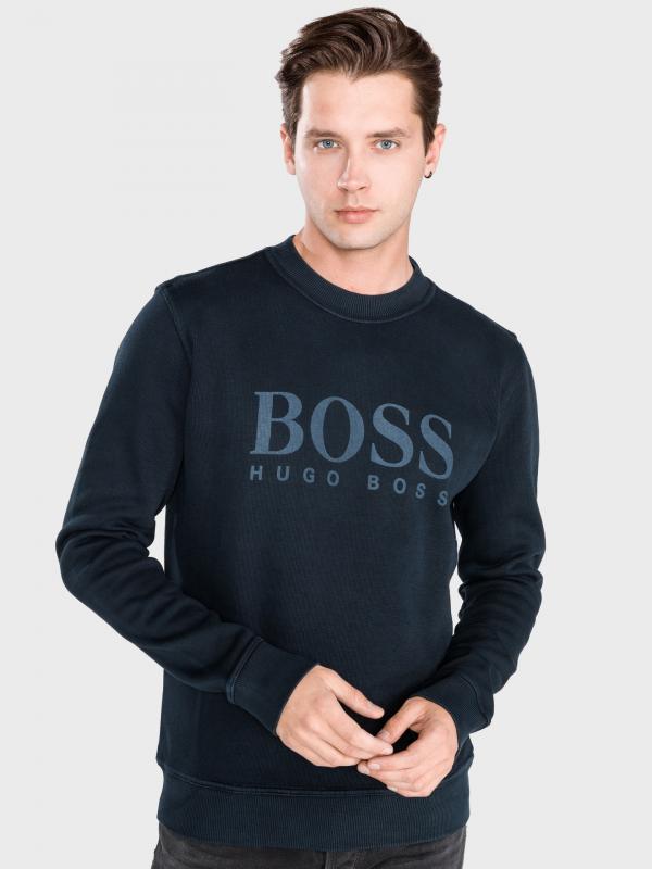 Weave Svetr BOSS Modrá